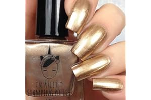 Twinkled T Stamping Polish Opaque in 1 Coat Liquid Gold (Metallic Gold)