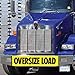 VULCAN Oversize Load Banner with Heavy Duty Metal Hooks - Stretch Cord Mesh - 18 Inch x 84 Inch