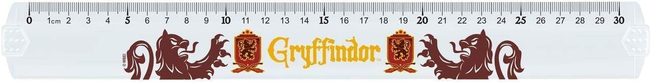 Maped - Unbreakable tracing kit - 4 pieces - 30 cm ruler + 60° square / 21 cm + 45° square / 21 cm + 180° protractor base 12 cm - Harry Potter