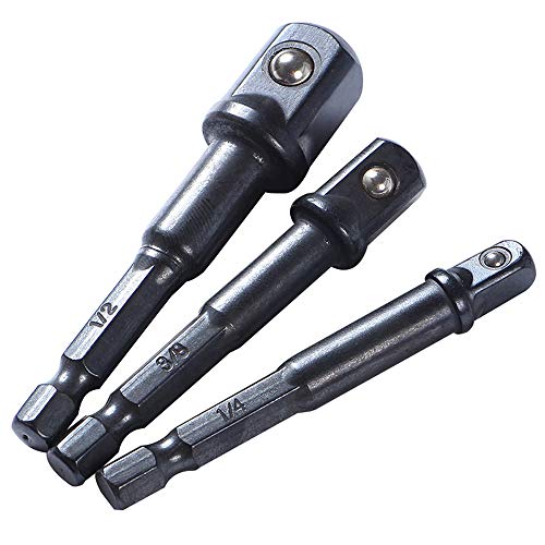 OSOF 12Pcs/Pack Impact Adapter and Reducer Set, Hex Shank Impact Socket