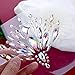 BBTO Set of 6 Face Gems Stickers Breast Body Jewelry Stickers Crystal Nipple Tattoo Stickers for Festival Rhinestone Decorations