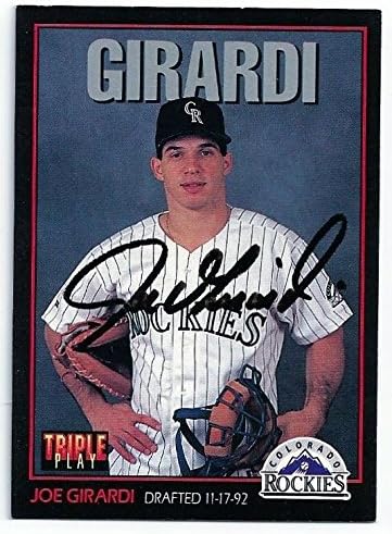 joe girardi autographed baseball