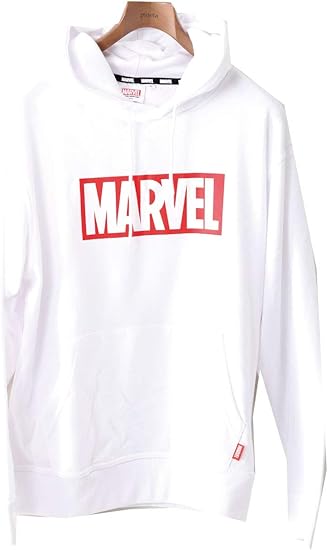 Amazon マーベル Marvel パーカー プルパーカー プルオーバーパーカー プルオーバー 無地 スウェット メンズ かぶり ホワイト Llサイズ トレーナー パーカー 通販