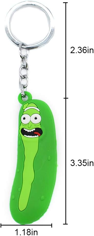 Tumtanm Keychain, Picaru Anime toy Keyring for Adults (Green), 3*2*8.5 cm (pendant) and 3.2*6 cm (chain) - Image 4