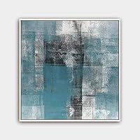 Framed Canvas Wall Art Modern Texture Painting Canvas Prints Home Artwork Decoration for Living Room,Bedroom - 16x16 inches