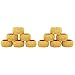 ShalinIndia Handmade Beaded Napkin Rings, Gold (Set of 12)