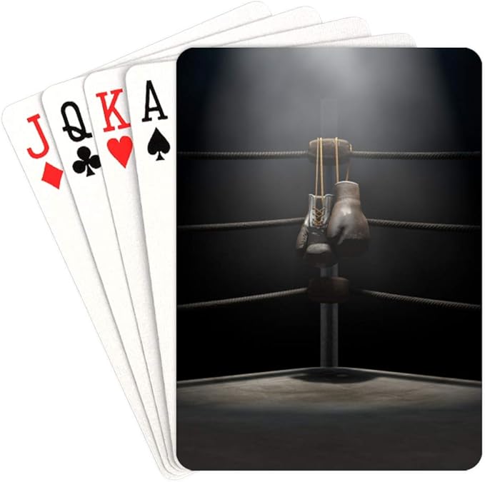 Zaqiwa Poker Cards Deck Bloody Boxing Ring Children Playing Cards Unique for Kids