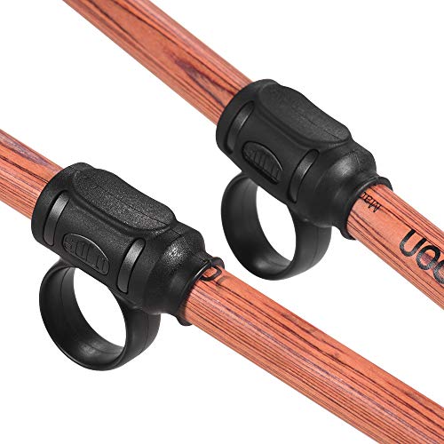 Muslady 2pcs Drum Stick Control Clip ABS + Silicone Material Drumsticks Accessories for Drummer Beginner (#5/#7 optional)