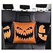 peony man Halloween Pumpkin Pillow Covers Linen Pumpkin Pillow Case with Pumpkin Smile Face Printed for Home Party Halloween Decoration Supplies, 18 x 18 Inch, 4 Packs