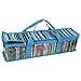 Evelots 2 CD Storage Organizers W/ Stripes Pattern,Each Holds 52 CDs,104 Total