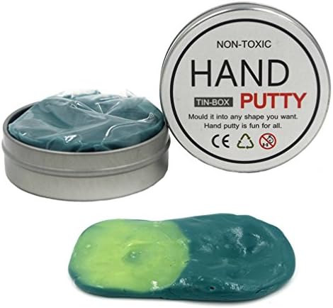 Slite 50g Heat Sensitive Putty Hypercolor Super Putty with Tin Box (Green to Yellow)