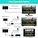 HDTV Antenna Amplified Digital HD TV Antenna 120+ Mile Range 4K 1080P Indoor Powerful HDTV Amplifier Signal Booster VHF UHF Freeview Television Local Channels w/Detachable Sign (Black)