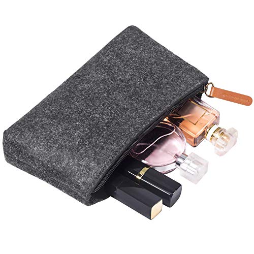 Pencil Cases,Pencil Pouch Bag,Cosmetic Makeup Bag, Felt Pouch Zipper Bag for Pens, Pencils, Toiletries,Cosmetics and Other School Supplies