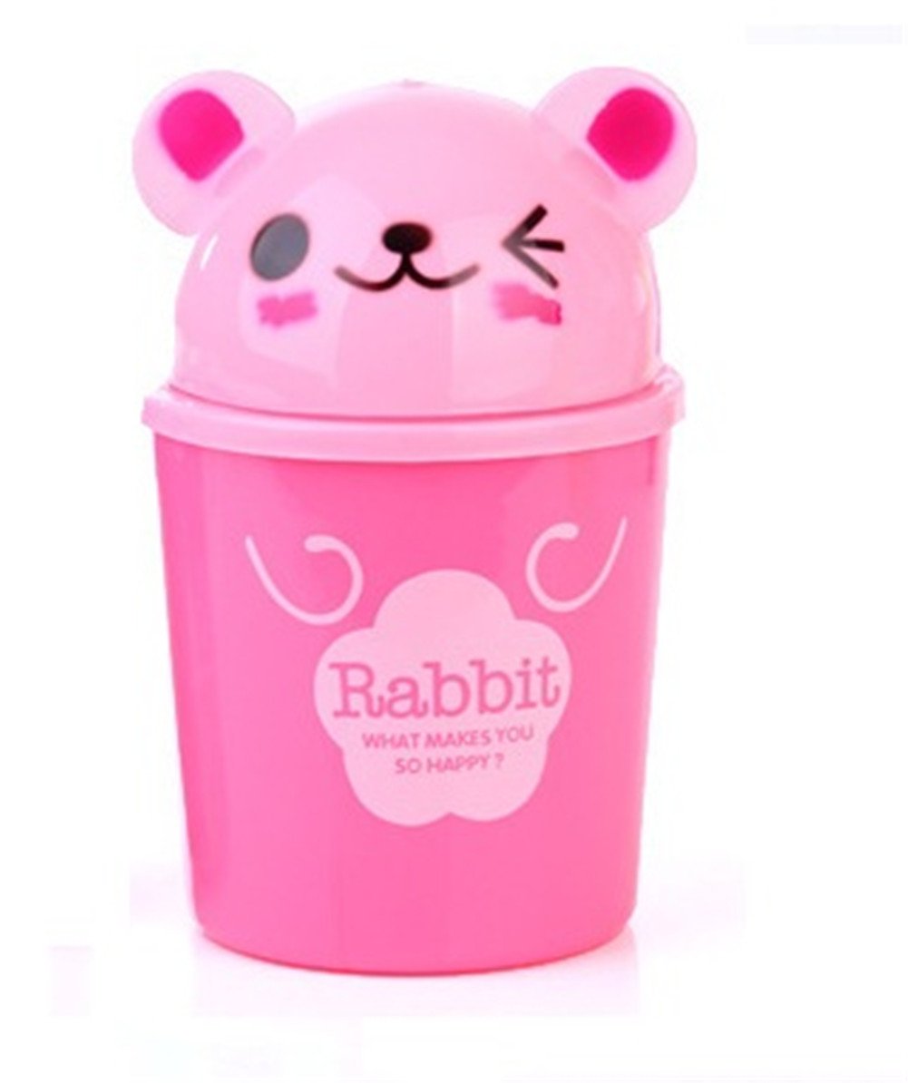 Cubos de basura Haodou Mini Cubo de Basura de Plástico Animal Lindo