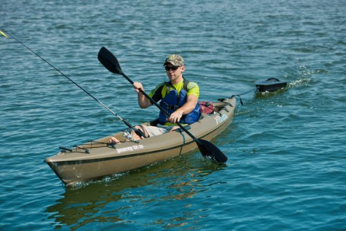 SUNDOLPHIN Sun Dolphin Journey Sit-on-top Fishing Kayak (Olive, 12-Feet) - Thumbnail 4