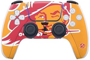 Skinit Decal Gaming Skin Compatible with PS5 Controller - Officially Licensed NFL Tampa Bay Buccaneers Retro Logo Design