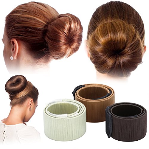 Hair Bun Accessories Hair Bun Maker Tool Pomisty 3 Pcs French