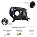 VIPMOTOZ Black Housing OE-Style Headlight Headlamp Assembly For 2005-2011 Toyota Tacoma Pickup Truck, Driver & Passenger Side