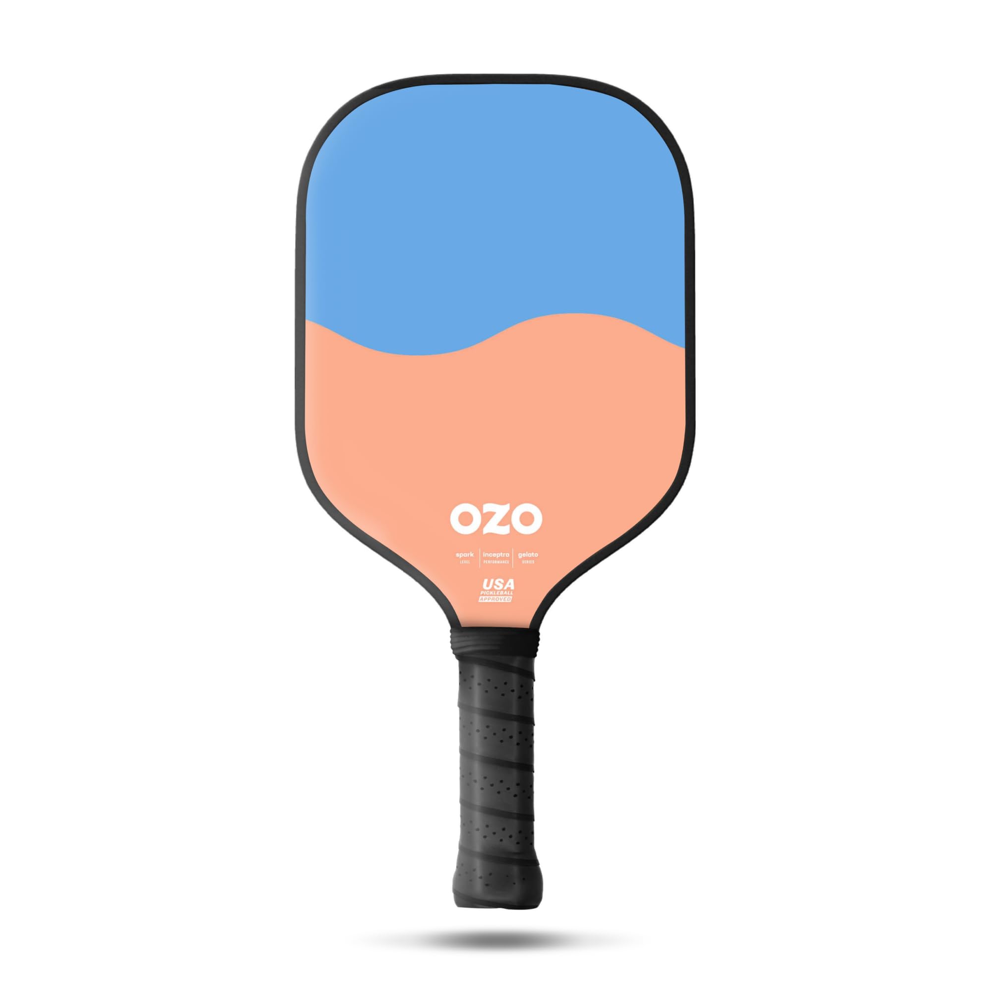 OZO Pickleball - Spark Beginner Control Paddle - USAPA Approved Beginner Control Paddle - Fiber Glass Face Racket (Cotton Candy & Strawberry)