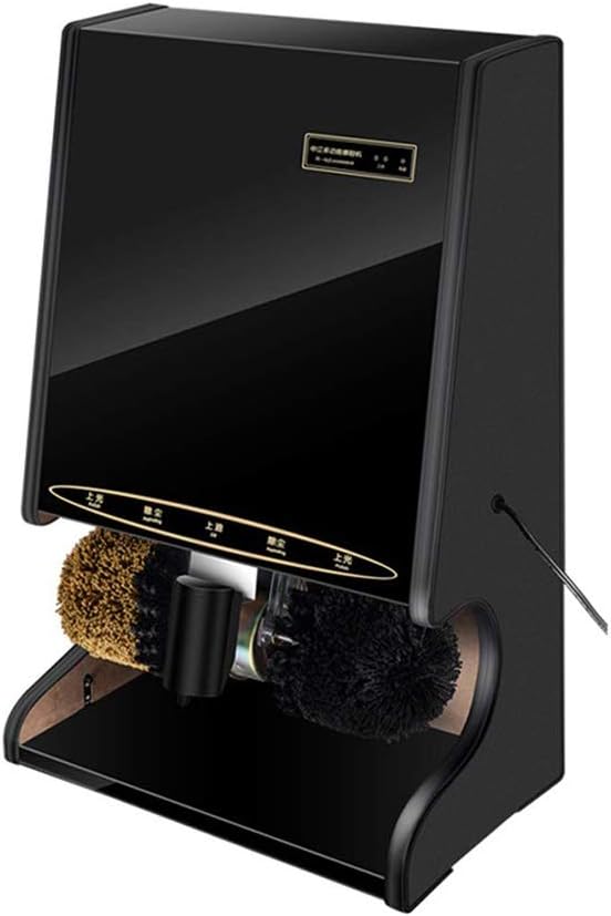 ZLSANVD Automatic Electric Shoe Polishing Machine, Intelligent Shoes Polisher, 2 Rotating Cleaning Brush, Infrared Sensor Switch, Automatically Open
