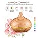 Aphaca Portable USB Air Humidifier Essential Oil Diffuser Aroma Diffuser Cool Mist Ultrasonic Humidifier with Fan and Night Light