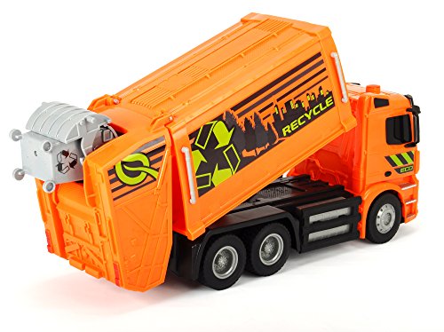 Dickie Toys 201119084 - RC Antos Garbage Truck, Ferngesteuertes Müllauto von Mercedes Benz, 40cm – Bild 5