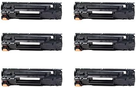 Inktonerplus@Compatible Replacement Laser Toner Cartridges for Hewlett Packard CB435A (HP 35A) Black for use in HP Laserjet P1002, P1005, and P1006 Printers (6pack)
