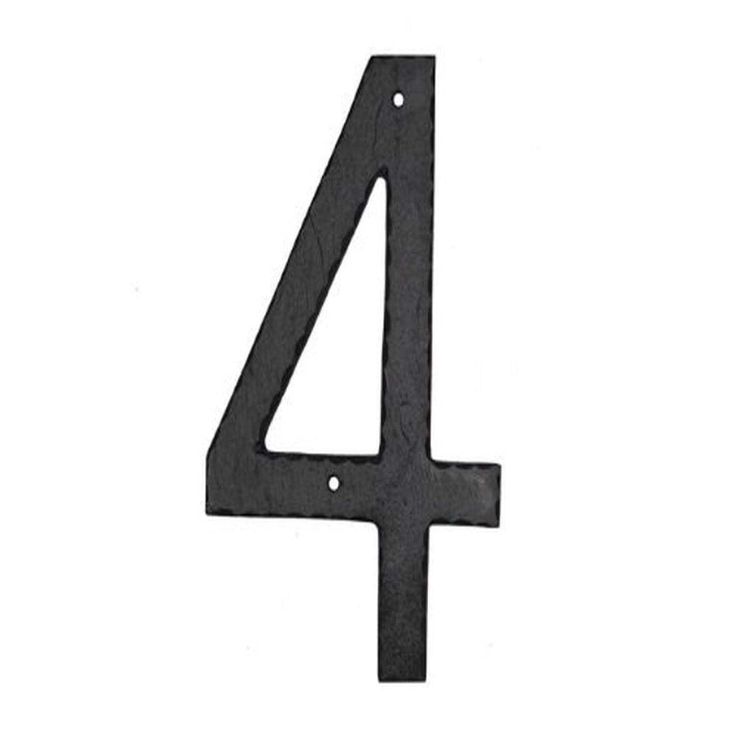 Montague Metal Products Textured Font Individual House Number, 4, 10 Inches