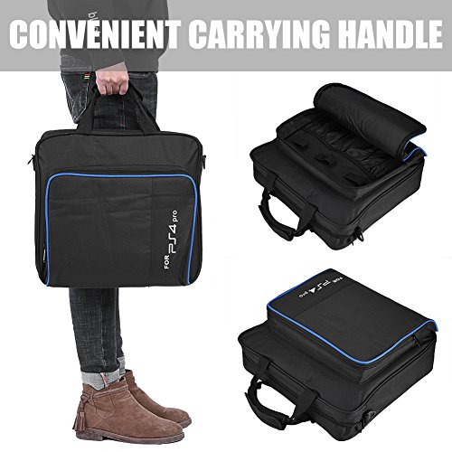 image for fosa PS4 Pro Carrying Case Bag, Waterproof Shockproof Game System Prot