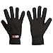 GLOUE Winter Gloves Winter Keep Warm Soft Fleece Lined Gloves Multiple Color for Men(Black)