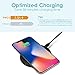BlitzWolf Wireless Charger, Mini Wireless Charger Compatible with iPhone Xs Max/XS/XR/X/8/8 Plus, Galaxy Note 9/S9/Note 8/S8 and More, 5W Wireless Charger Pad(No AC Adapter)