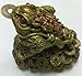 Bellaa Feng Shui Money Frog, 4 inch, Lucky Money Toad Decorations, Ideal for Attracting Wealth, Three Legged Frog Statue Figurine