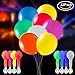 LED Light Up Balloons Blinking Light 32 Pcs - Mixed Color for Holiday/Birthday/Wedding Party (size 2)