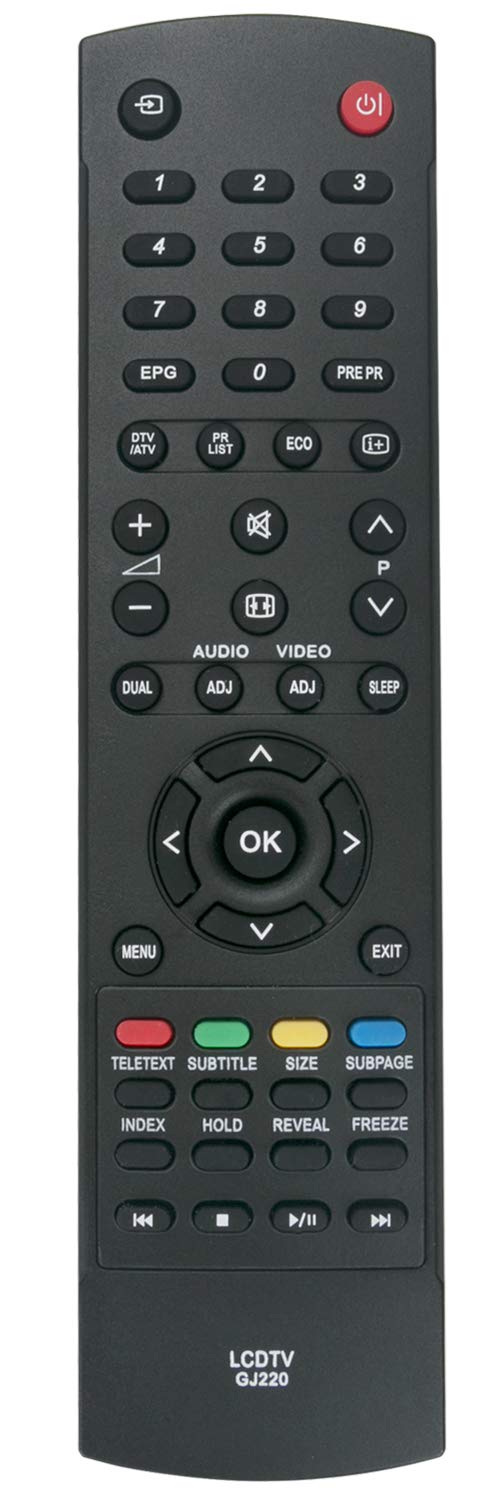 ALLIMITY GJ220 Remote Control Replace Fit for LC-50LD264E LC-32LD165E LC-42LD265E lC-42LD266K LC-22LE320 LC-46LD265E LC-46LD264E LC-32SH330E LC-37LE320E LC-42LE40E LC-46LD266K LC-50LD265E