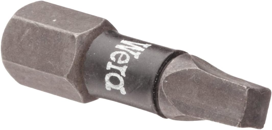 Wera 868/1 IMP DC Impaktor Inner Square Bits 3 x 25 mm, 1 Piece, 05057632001, Multi-coloured, Nicht zutreffend
