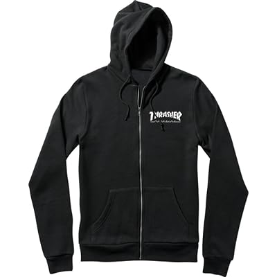Thrasher Skate Magazine Grey & Black Hooded Sweatshirt - X-Large, Pullover Hoodie, Machine Washable - View #5