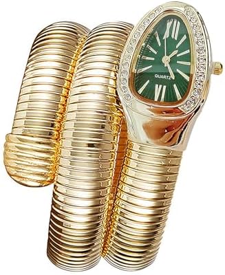 Snake Shape Bangle Watch for Women, Gold Tone, Analog, Gift Idea, Adjustable Amazon.com: MASTOP Snake Watch, Snake Shape Bangle Watches  main image 4