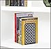 Acrimet Metal Bookends, Non-Skid Book Stand for Shelves, Heavy Duty Book Stopper, 6-7/8