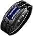 Binary Matrix Blue LED Digital Waterproof Watch Mens Classic Creative Fashion Black Plated Wrist Watches (Black Blue) primary