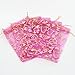 PH PandaHall 100pcs 5x7 Inch Heart Printed Organza Bags Valentine Gift Bags Jewelry Pouch Bags Mesh Sheer Drawstring Bags Favors Gift Bags for Mother Valentine's Day Festival Christmas Small Business