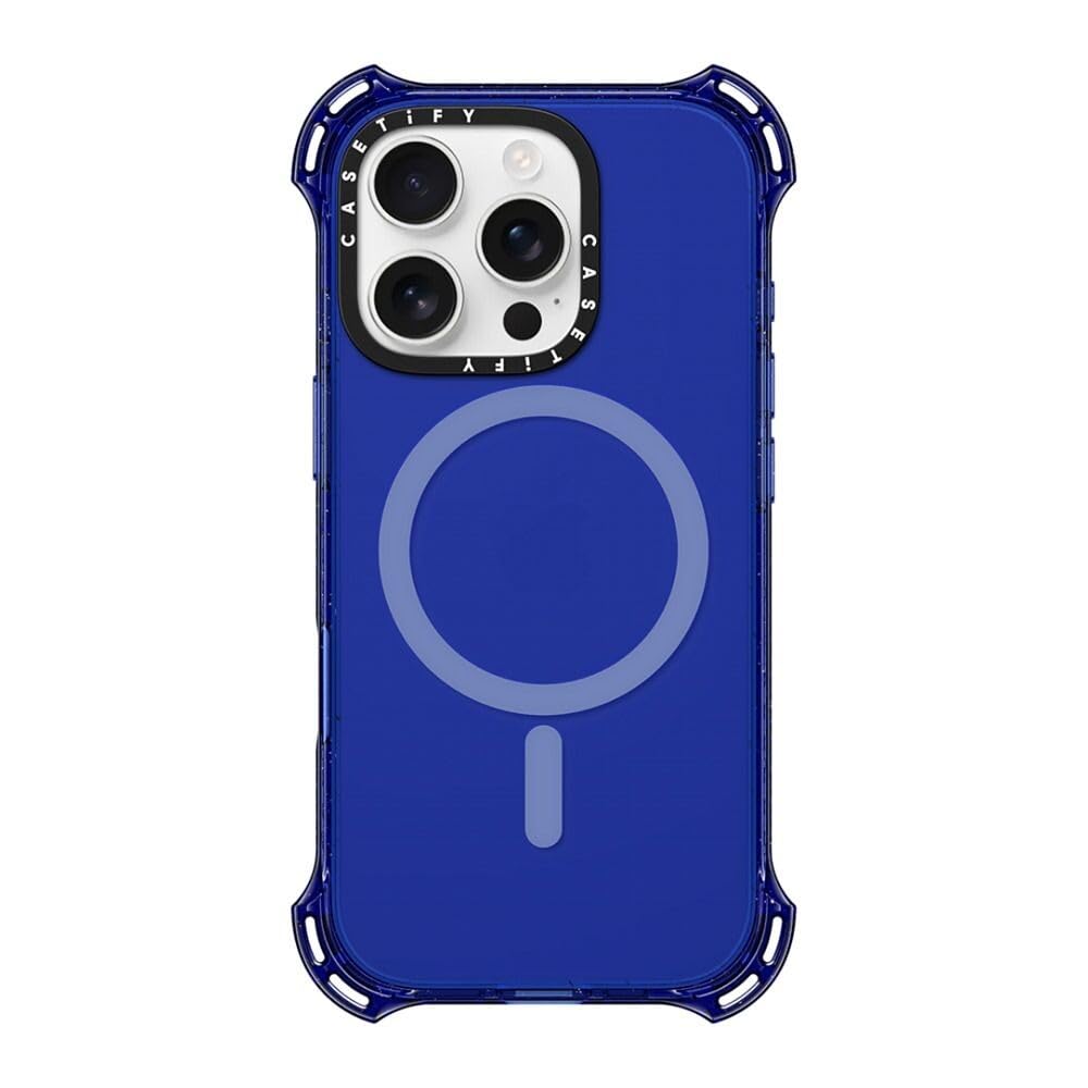 CASETiFY Bounce iPhone 16 Pro Case [Shockproof / 21.3ft. 6X Military Grade Drop Protection/Compatible with Magsafe] - Cobalt Blue — image 1