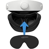 Digicharge Lens Protective Cover for PS VR2, PS VR 2 Glasses Cap, PSVR2 Protector Dustproof &amp; Anti-Scratch Lens Shield, 14mm Thick Foam, Protects All Headset from Dust including sensor, Not Just Lens