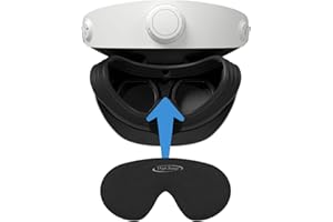 Digicharge Lens Protective Cover for PS VR2, PS VR 2 Glasses Cap, PSVR2 Protector Dustproof & Anti-Scratch Lens Shield, 14mm Thick Foam, Protects All Headset from Dust Including Sensor, Not Just Lens