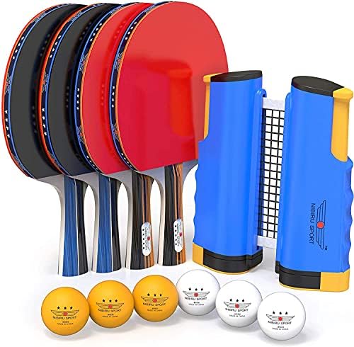 NIBIRU SPORT Professional Ping Pong Paddle Set