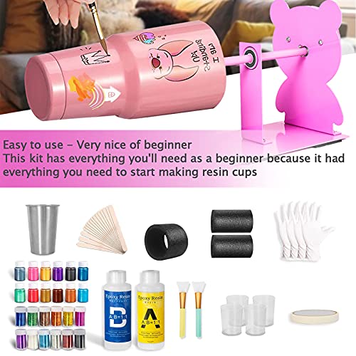 Cup Turners for Tumblers, Tumbler Turner Kit, Epoxy for Tumbler, for Epoxy Cup Spinner DIY Crafting, Cup Turner Kit, Tumbler Spinner