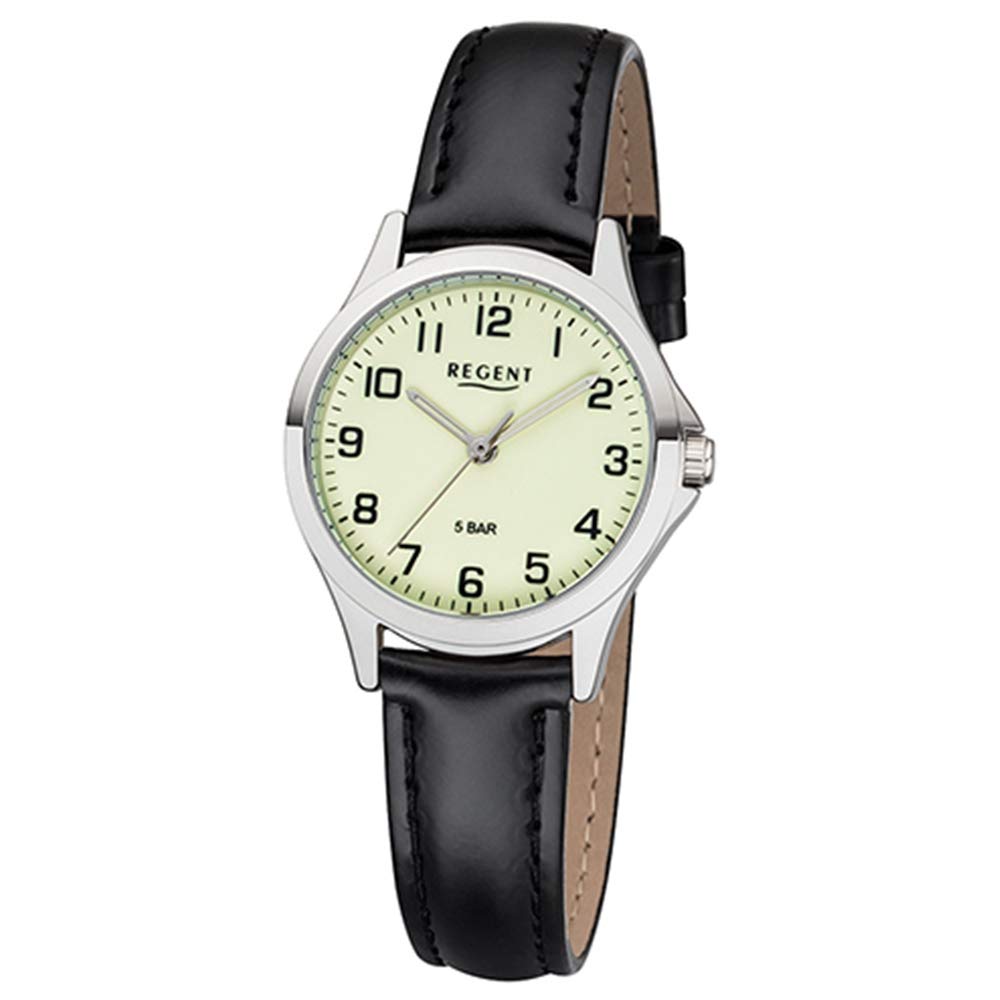REGENT 12111164 Women's Analogue Quartz Watch with Leather Strap
