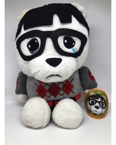 Luke Chueh X Scott Tolleson Bartholomew Punchyface Plush Bear: Grey Edition