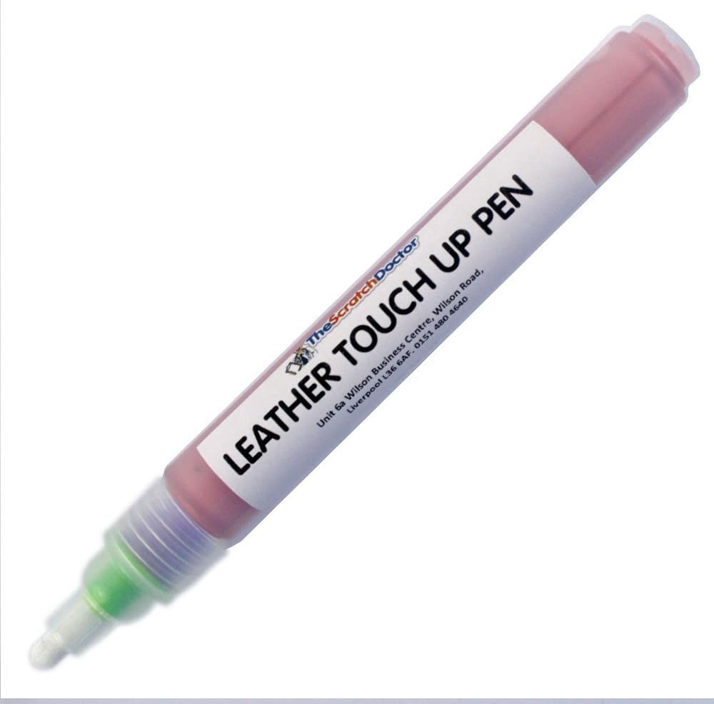 The Leather Clinic Leather & Vinyl Touch up Pen 15ml | Scratch and Scuff Repair Pen for Sofas, Car Seats, Shoes, Bags | Restore Small Areas (Pink)
