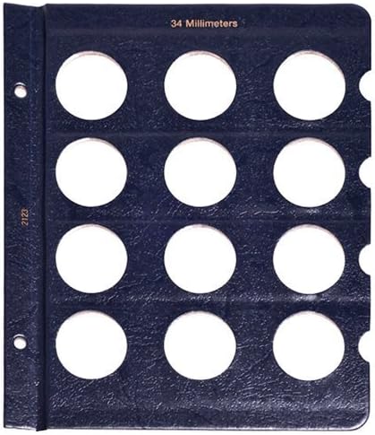 Whitman Blank Page for Whitman Classic Albums - 34mm Coins by Whitman Coins