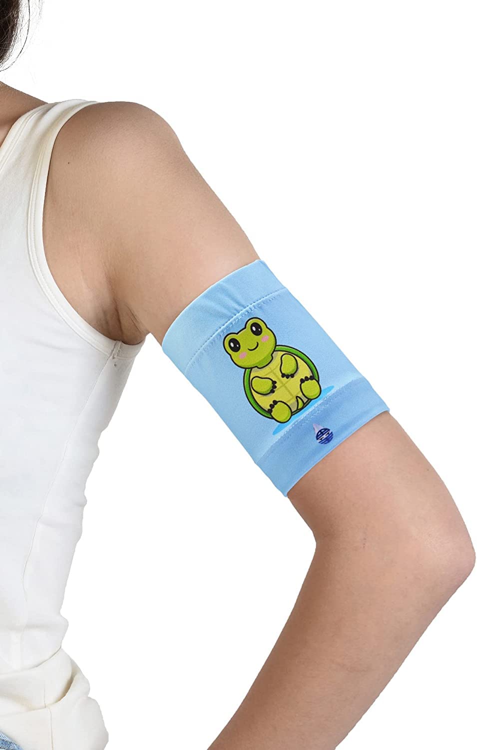 Dia-Band Kids, Armband for CGM Freestyle Libre, Medtronic, Dexcom, Omnipod and more - Comfortable and Reusable Diabetic Armband for Glucose Sensor. (Junior.XL (21-23 cm))